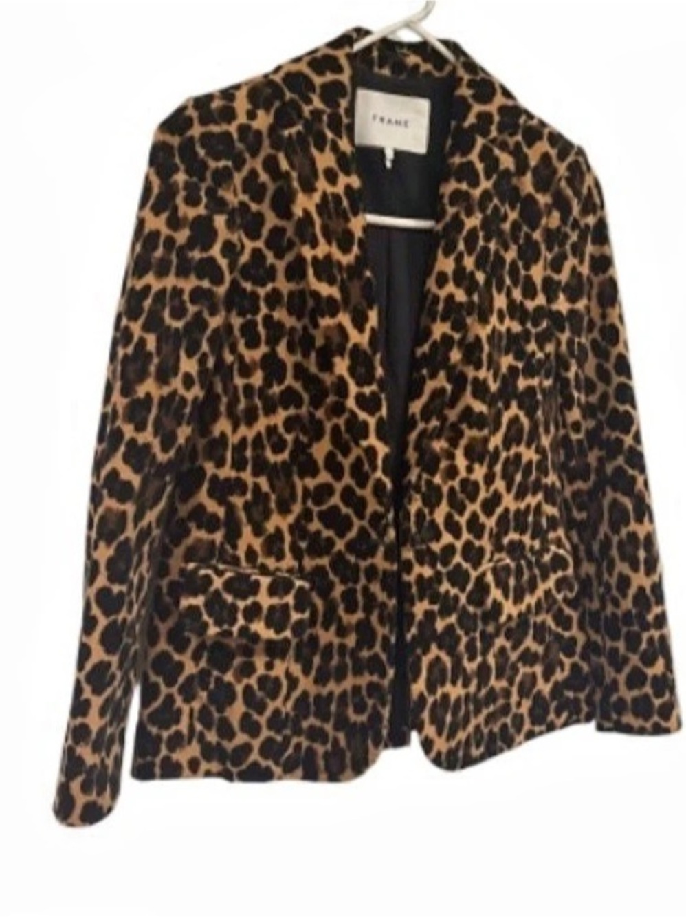 FRAME Cheetah Classic Blazer Leopard Print Size 0